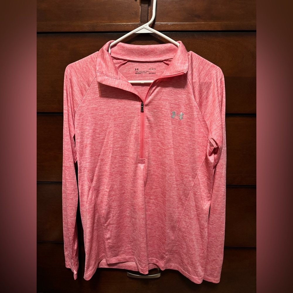 Under Armour Pink Quarter Zip Women’s Size Large